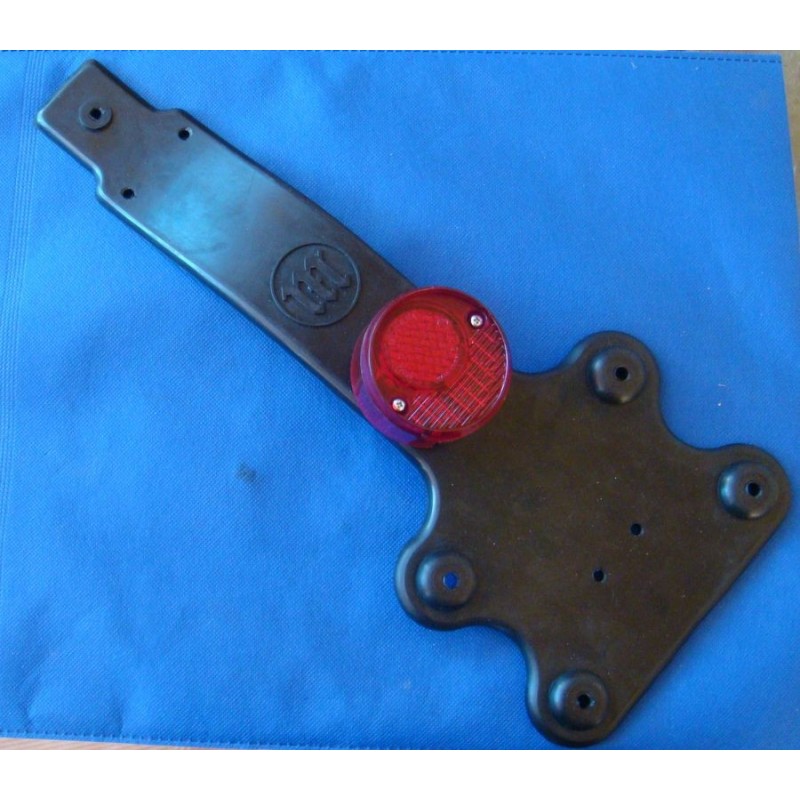 PORTA MATRICULA GOMA + PILOTO, PARA MONTESA COTA Y ENDURO