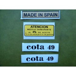 MONTESA COTA 49 CONJUNTO PEGATINAS DEPOSITO