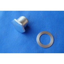 TAPON ALUMINIO Y ARANDELA  BARRAS HORQUILLA COTA 25 "NUEVA"