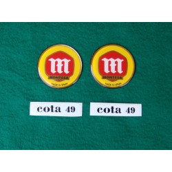 PEGATINAS LATERALES COTA 49 Y LOGOS MONTESA DEL DEPOSITO