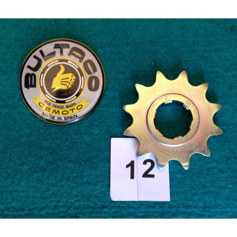 BULTACO PIÑON SALIDA 12 DIENTES, PASO CADENA 520. " NUEVO "