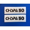 BULTACO "CHISPA 50" JUEGO ANAGRAMAS PARA DEPOSITO