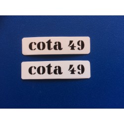 JUEGO PEGATINAS,  LATERAL DEPOSITO MONTESA COTA 49